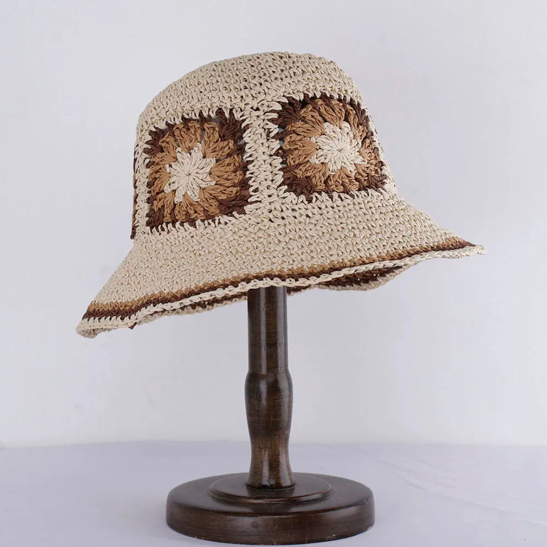 Women's Lightweight Ecological Straw Hat – Elegant Summer Accessory with Sun Protection