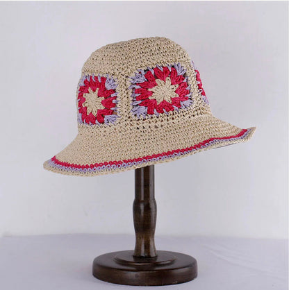 Women's Lightweight Ecological Straw Hat – Elegant Summer Accessory with Sun Protection