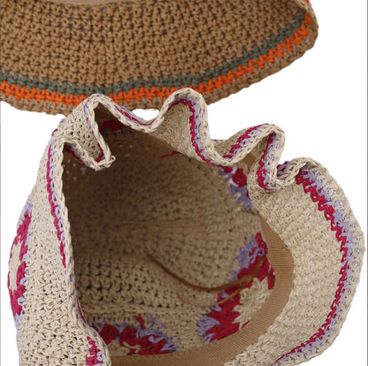 Women's Lightweight Ecological Straw Hat – Elegant Summer Accessory with Sun Protection