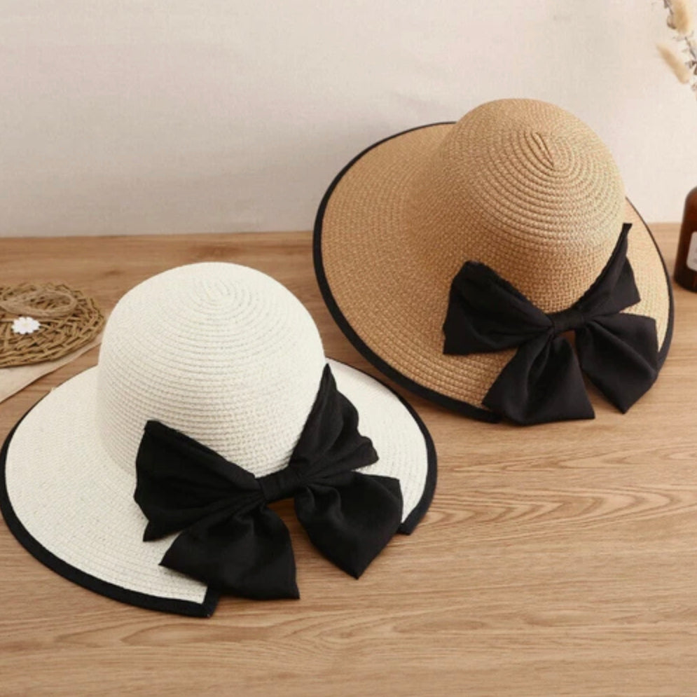 Chapeau de Paille Léger Femme avec Protection Solaire – Accessoire Estival Élégant et Chic