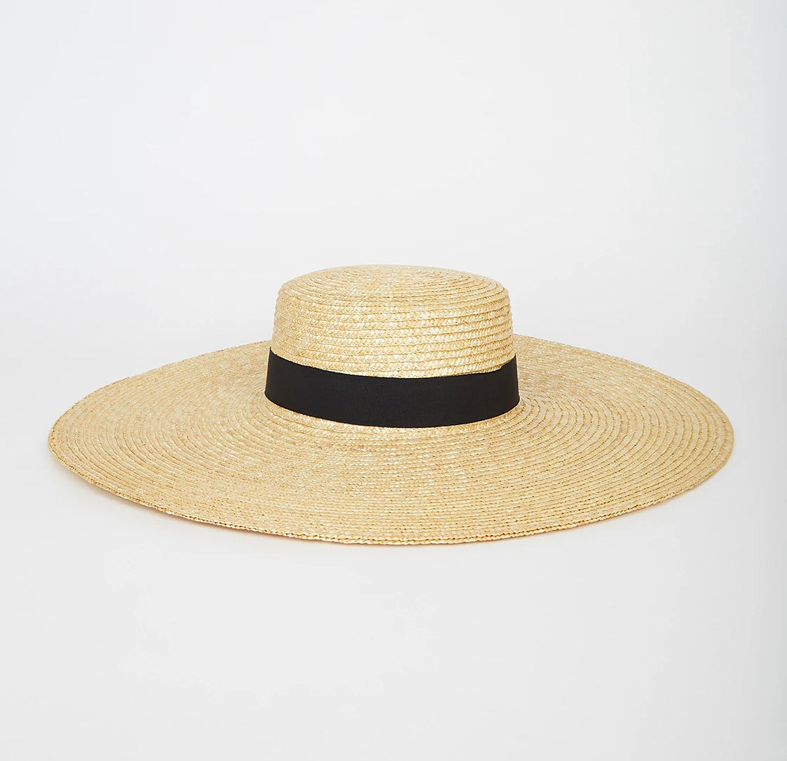 Chapeau de Paille Femme Ajustable – Élégance Estivale avec Protection Solaire, Tour de Tête 54-59 cm