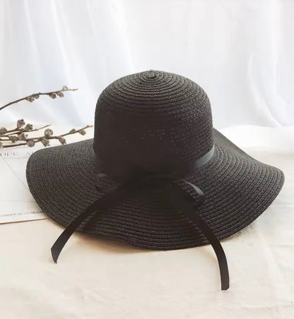 Adjustable Straw Hat for Women with Sun Protection – 12 cm Wide Brim, Summer Comfort