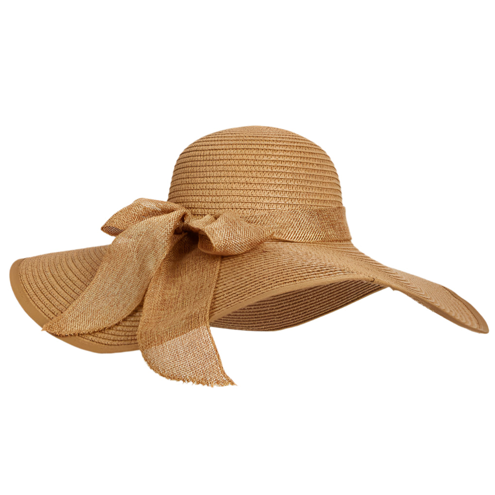 Adjustable Women's Straw Hat with Sun Protection – Elegant Summer Accessory 10 cm Brims