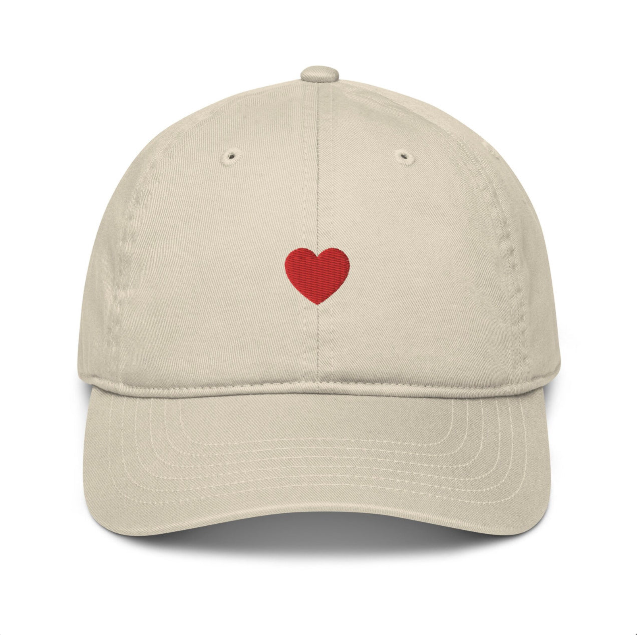 Minimalist Women's Cap with Embroidered Heart – Elegant and Comfortable, Adjustable and Breathable