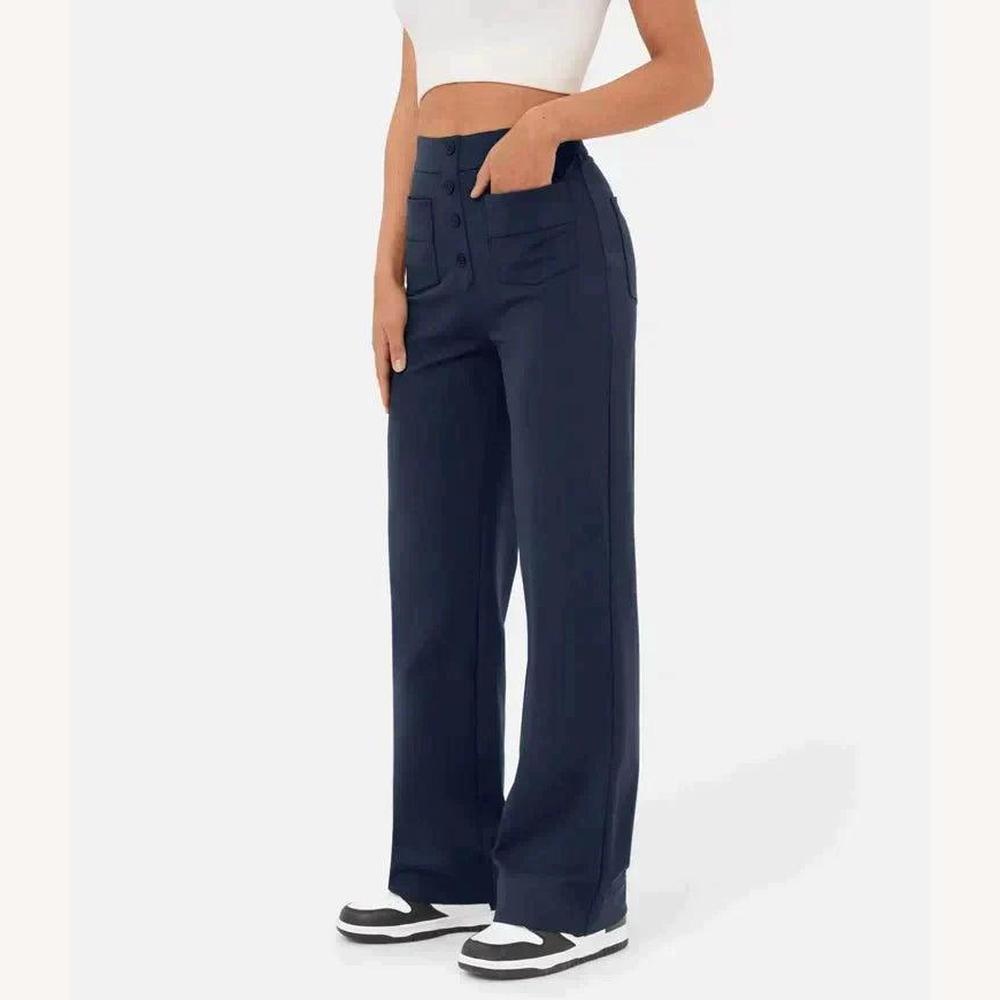 Pantalon fluide extensible pour femmes – Confort et élégance au quotidien, disponible en plusieurs couleurs