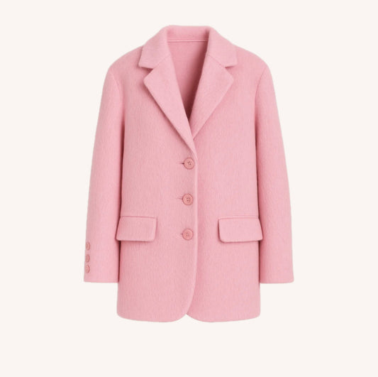 Women's Blazer Jacket  Faux Fur Polyester