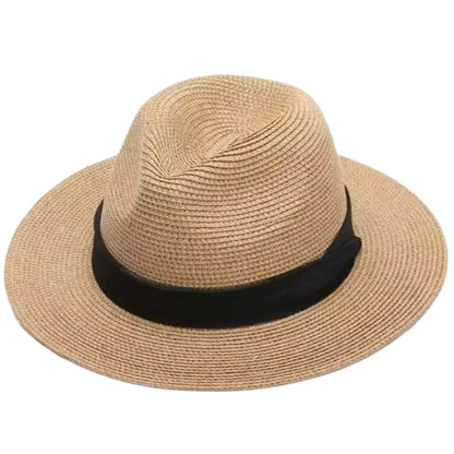 Adjustable Straw Panama Hat for Men and Women – Elegant Summer Accessory with Sun Protection