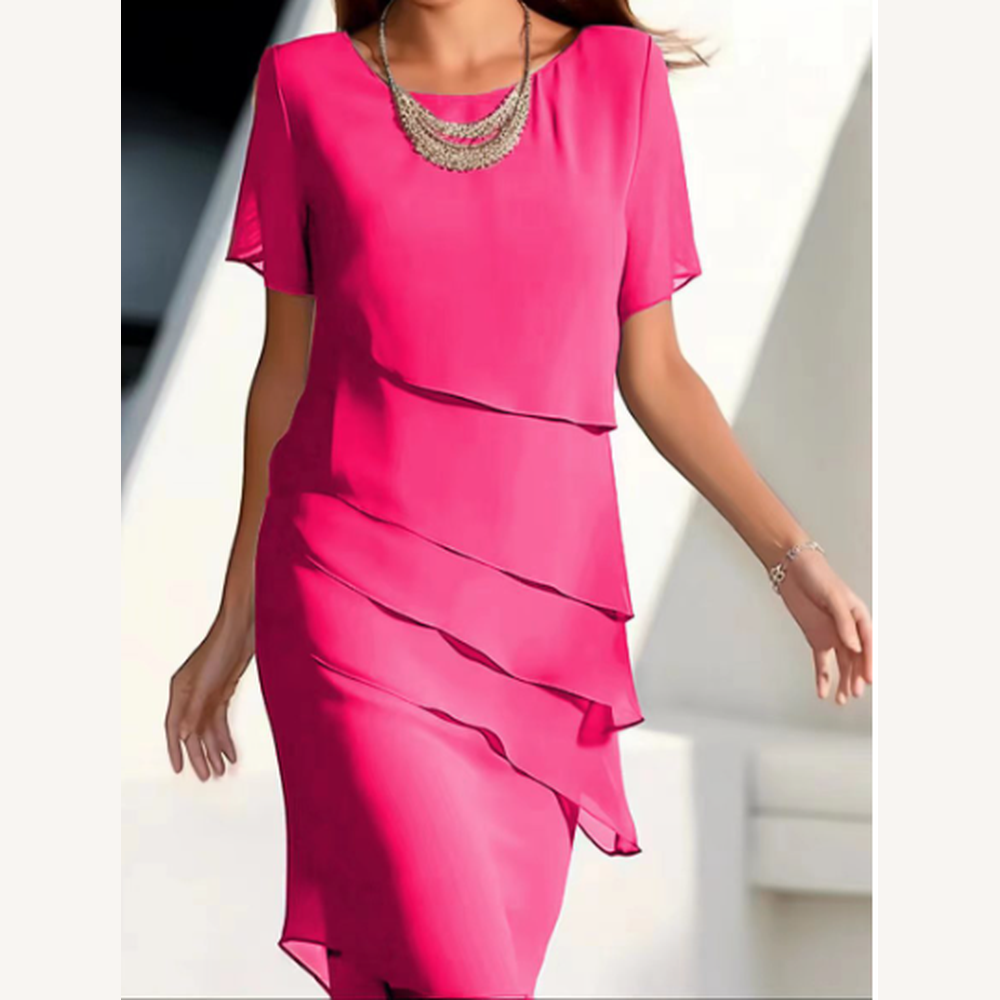 Robe Longue Femme Élégante en Couches pour Soirée - Confort et Sophistication, Idéale pour Événements Formels
