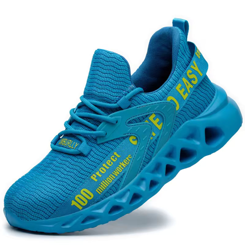 Lightweight safety shoes with steel toe cap and Kevlar sole – Optimal comfort and protection