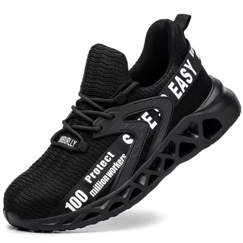 Lightweight safety shoes with steel toe cap and Kevlar sole – Optimal comfort and protection