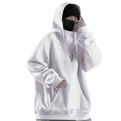 Oversized Cotton Hoodie for Men – Casual Style Spring/Autumn, Kangaroo Pocket, Comfortable and Loose