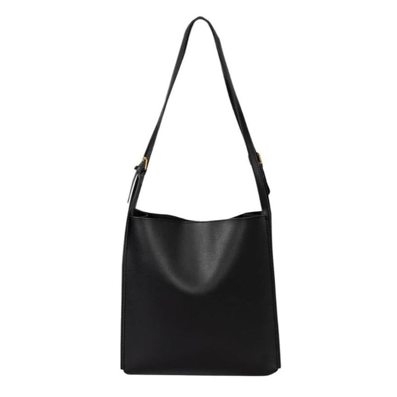 Women's Vegetable Leather Handbag – Elegant Tote Bag with Adjustable Straps and Spacious Interior