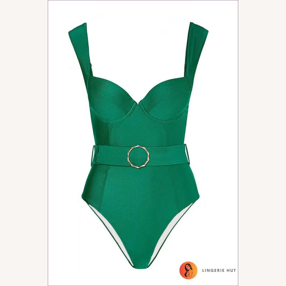 Maillot de Bain Femme 1 Pièce Boho Slim avec Détails Tordus – Tissu Polyester Confortable et Séchage Rapide