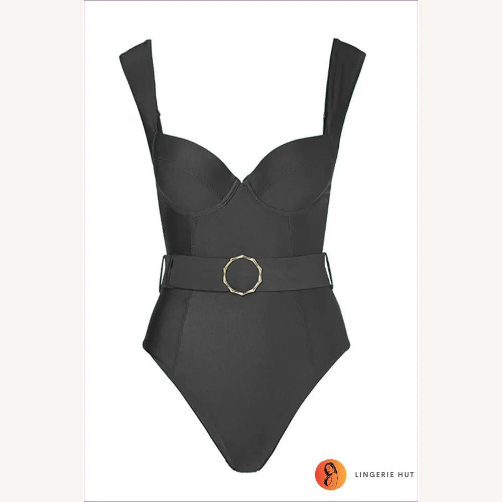 Maillot de Bain Femme 1 Pièce Boho Slim avec Détails Tordus – Tissu Polyester Confortable et Séchage Rapide