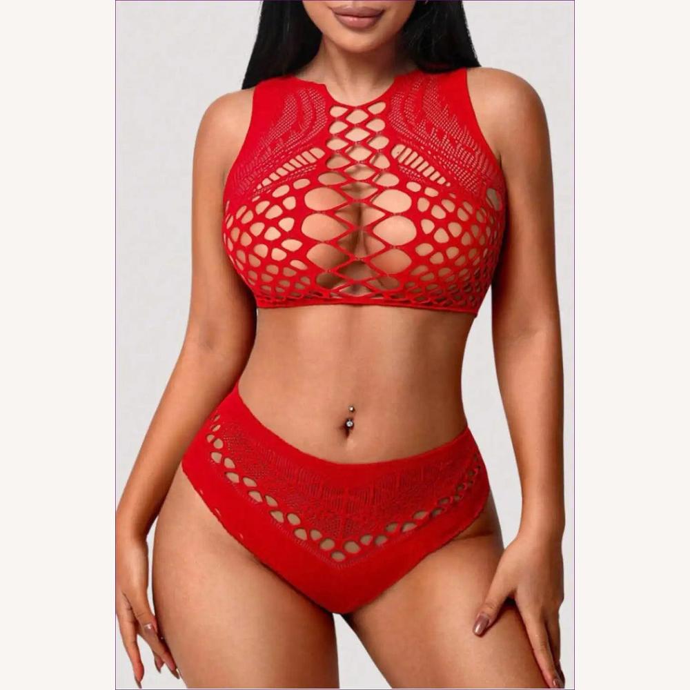 Bikini Taille Haute Femme avec Découpes Audacieuses - Maillot de Bain Élégant et Confortable pour Plage et Piscine