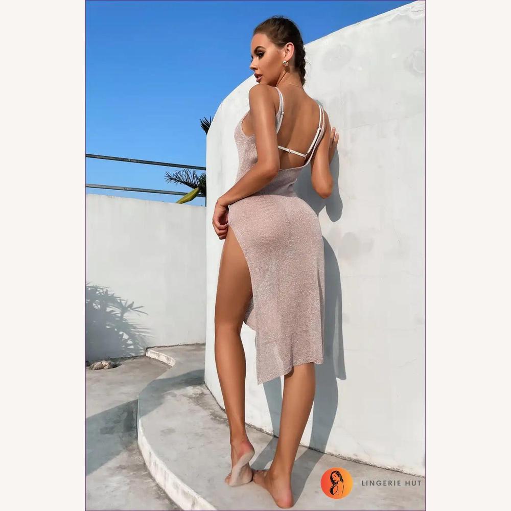Veste de Plage Légère pour Femmes – Style Boho Chic avec Découpes Audacieuses et Tissu Tricoté Doux