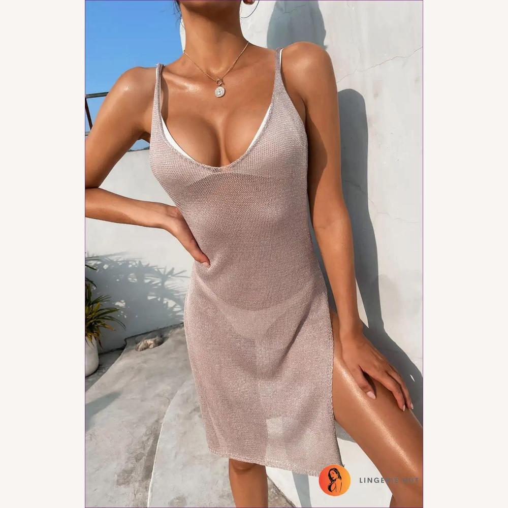Veste de Plage Légère pour Femmes – Style Boho Chic avec Découpes Audacieuses et Tissu Tricoté Doux