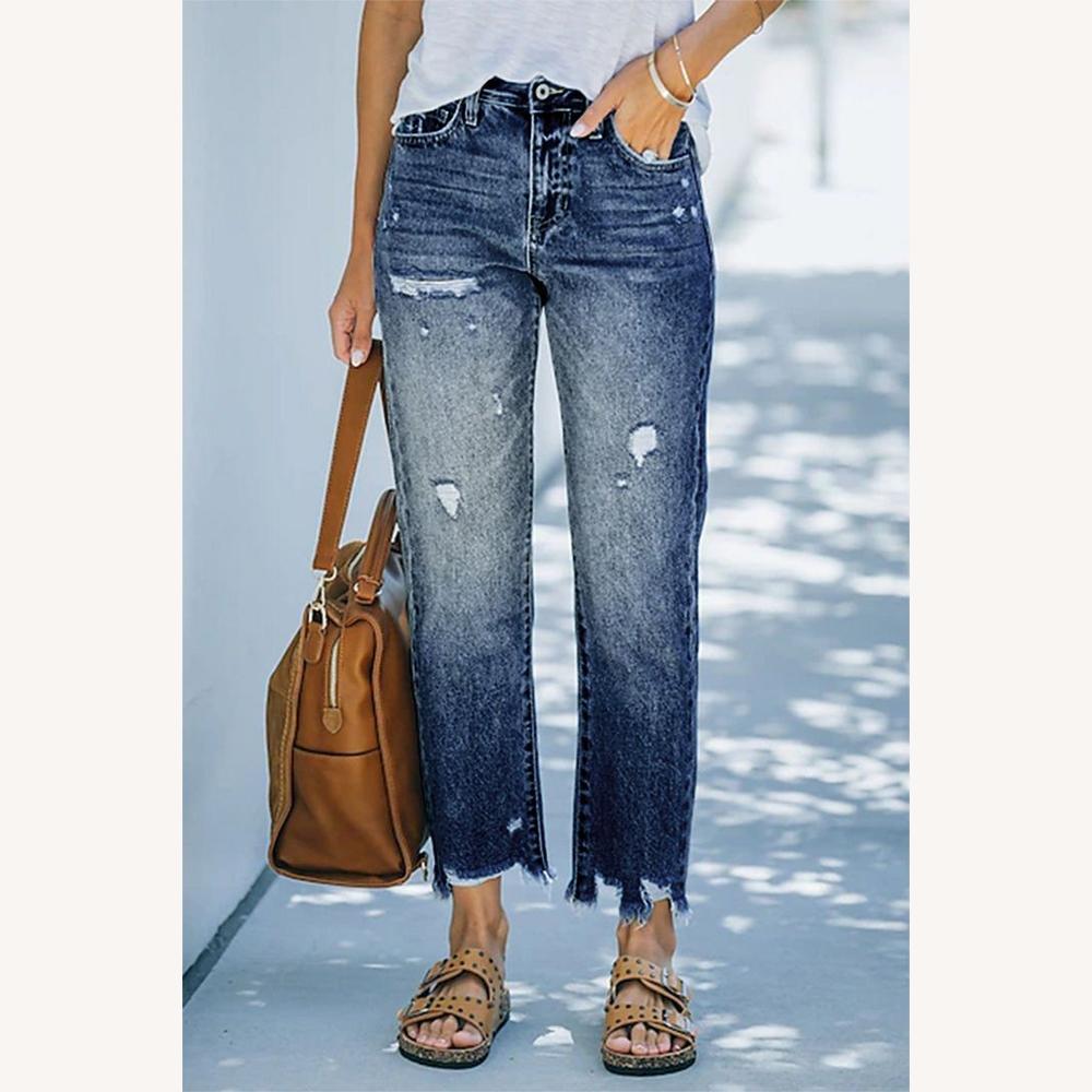 Pantalon Fluide Femme Taille Haute Chic et Confortable - Disponible en Bleu, Bleu Marine et Noir