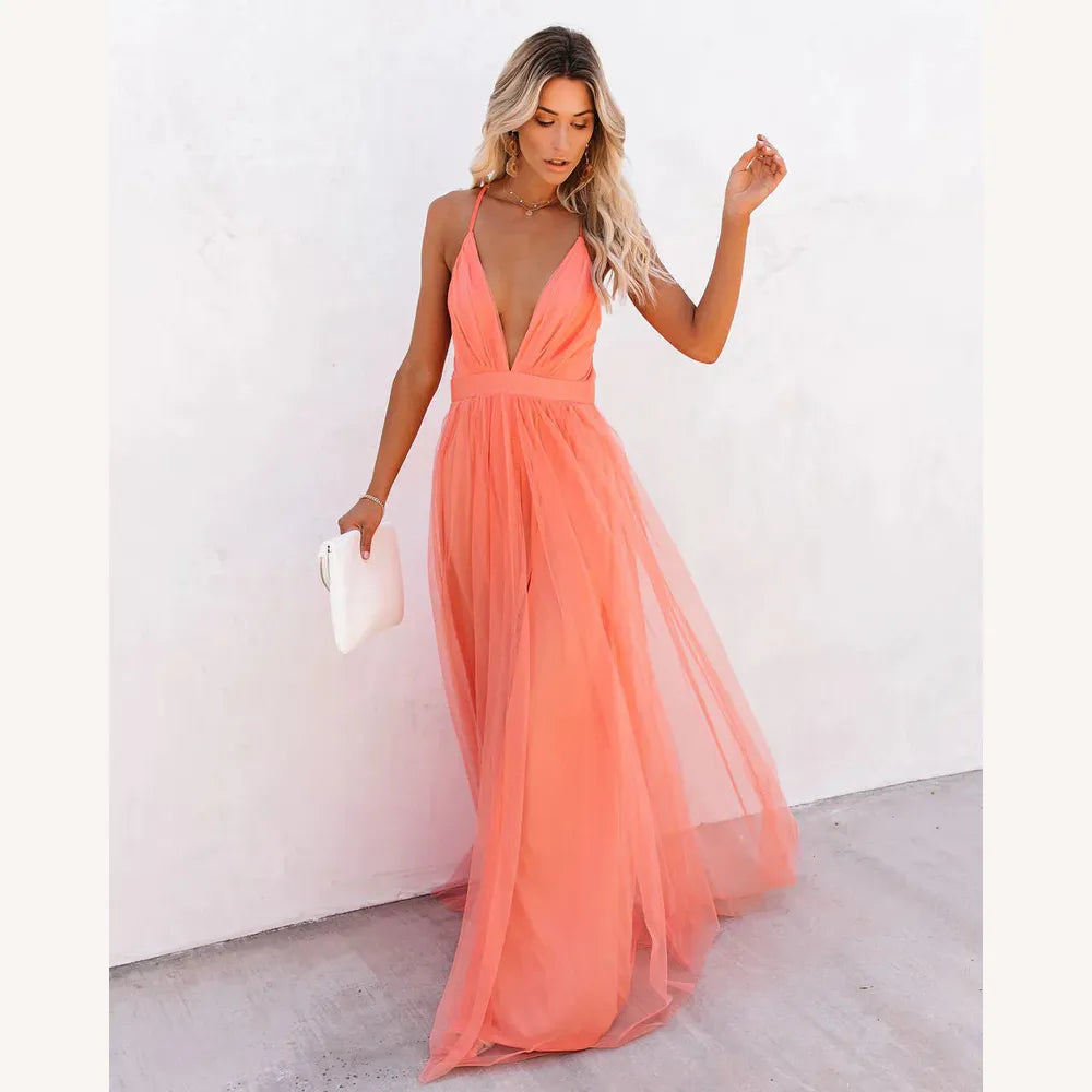 Robe Longue Femme Élégante en Tissu Fluide Petal Dust – Robe de Soirée Longue pour Événements Spéciaux