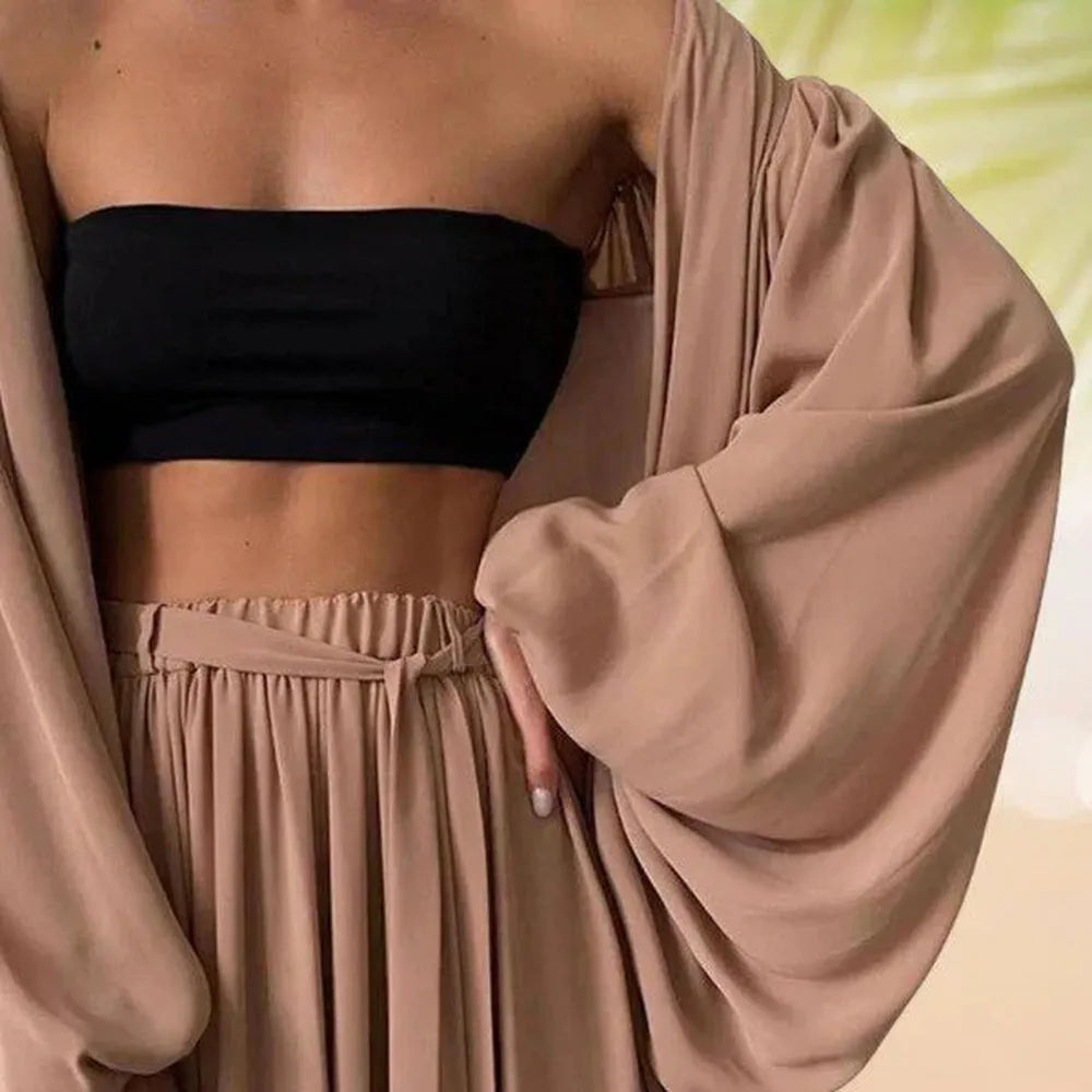 Elegant Women's Suit Set 3 Pieces in High-Quality Fabric – Versatile and Comfortable for All Occasions