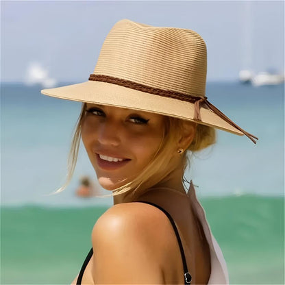 Adjustable Foldable Straw Hat for Women – Lightweight Summer Accessory with Sun Protection