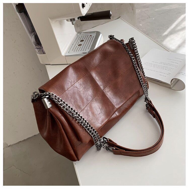 Women's PU Shoulder Bag – 31x20x13 cm, Elegant and Practical for Outings and Travel