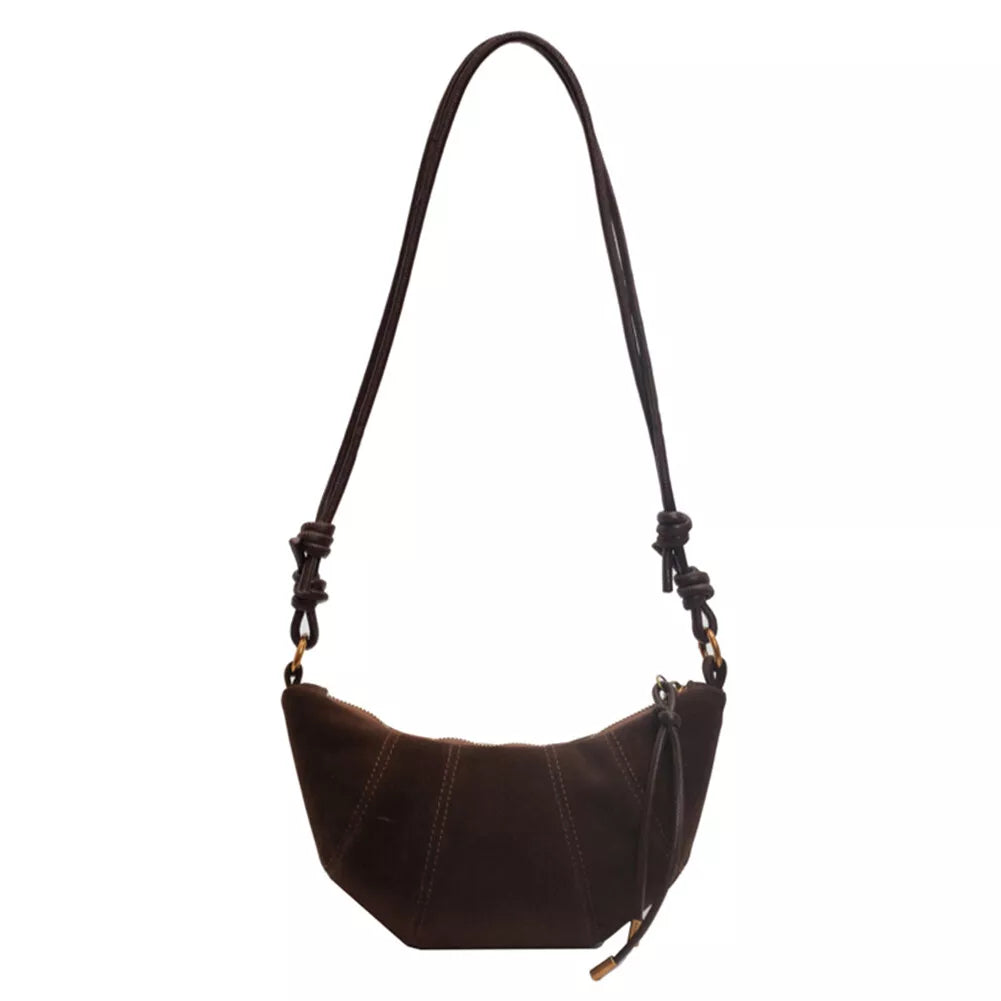 Women's Black Leather Shoulder Bag - Elegant and Practical for Daily Outings, Ideal Size 25x20x10 cm