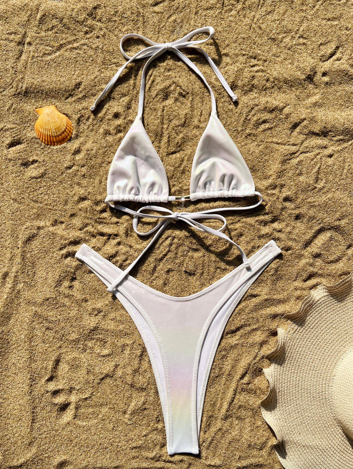 Sexy Gradient Bikini Women – Boho Swimsuit with Adjustable Straps for Summer, Multicolor, Comfortable and Durable