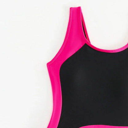 Women's One-Piece Sporty Nylon Swimsuit with Boho Details – Elegance and Comfort for Summer