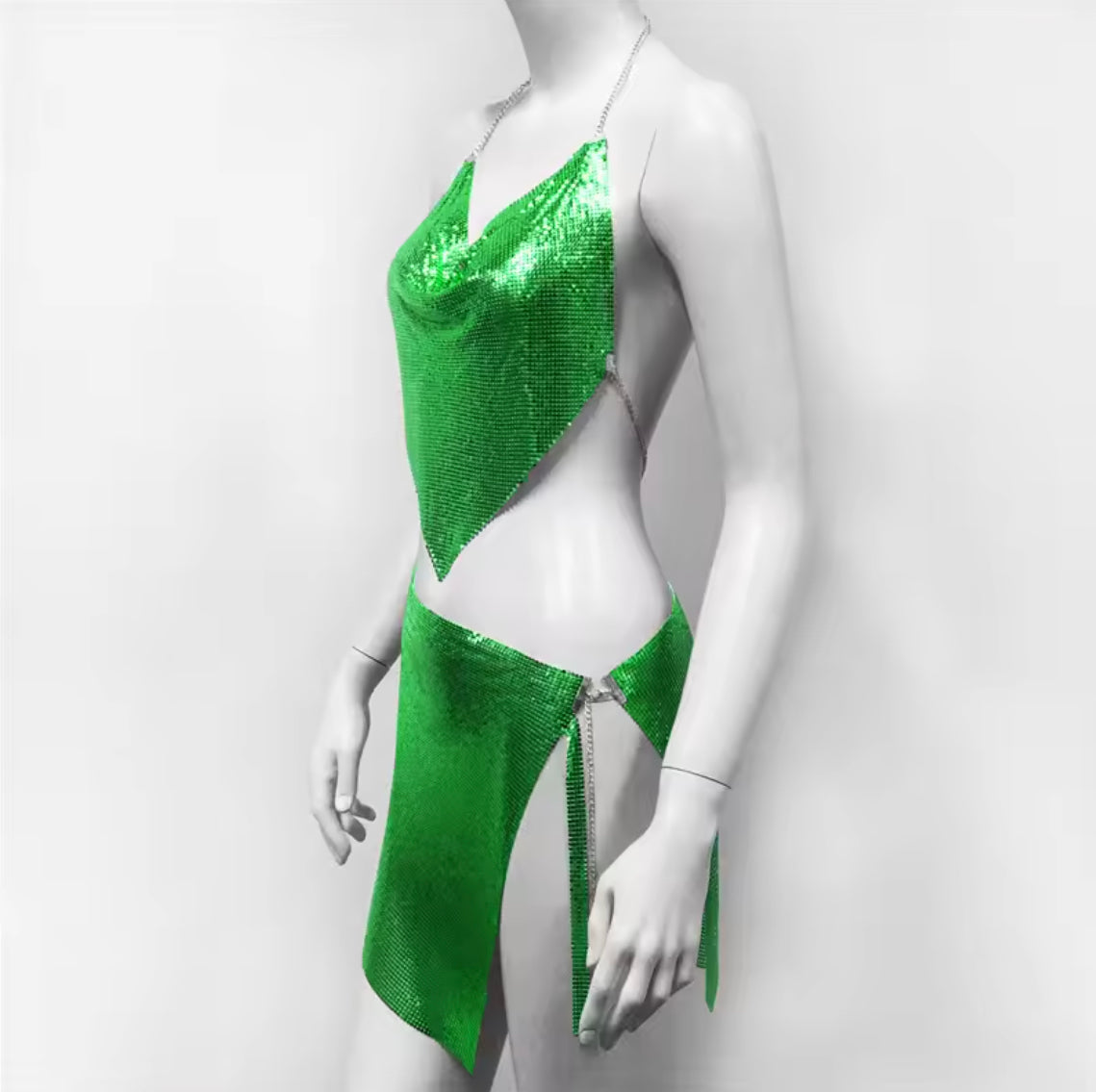 High Waist Floral Polyester Women's Bikini – Elegant Swimsuit for Summer