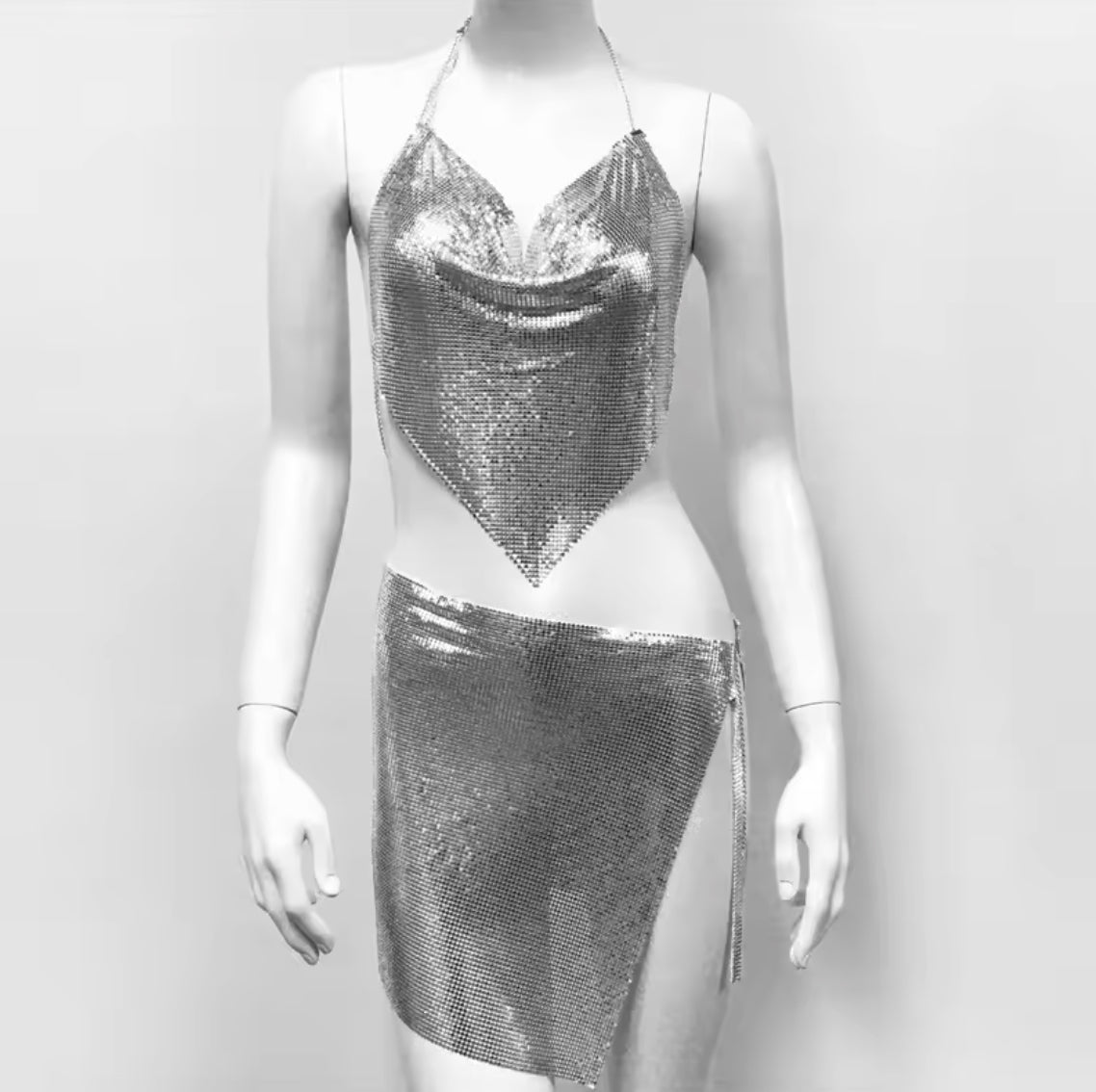 High Waist Floral Polyester Women's Bikini – Elegant Swimsuit for Summer