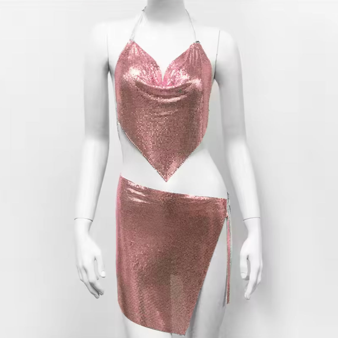 High Waist Floral Polyester Women's Bikini – Elegant Swimsuit for Summer