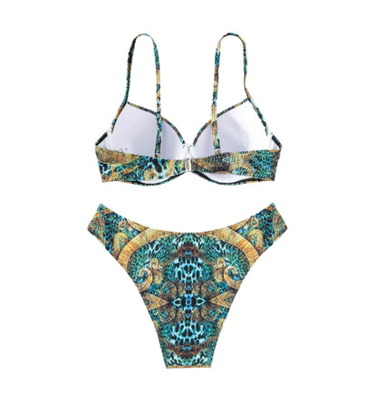 Tribal Totemic Bikini Women – Sexy Animal Print Swimsuit, Comfortable and Elegant, Sizes S to XL