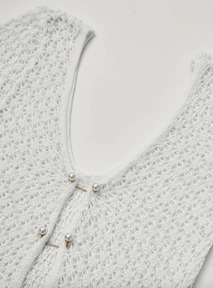 Long Chic Evening Dress in Jersey with Bold Cutouts and V-Neck – Elegant and Sexy for Women