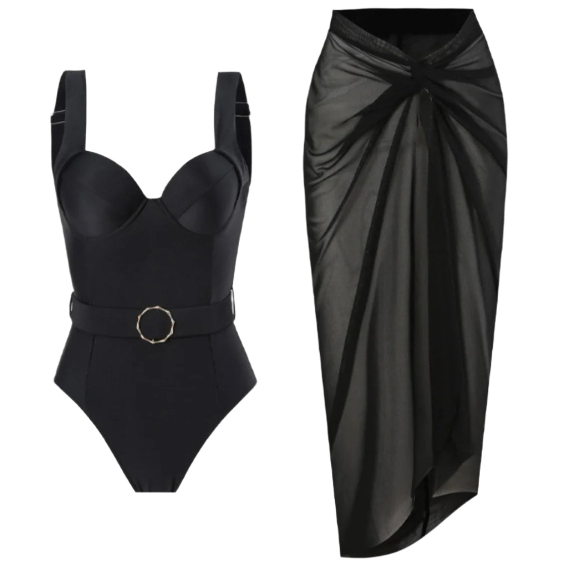 Women's One-Piece Boho Slim Swimsuit with Twisted Details – Comfortable Polyester Fabric and Quick Drying