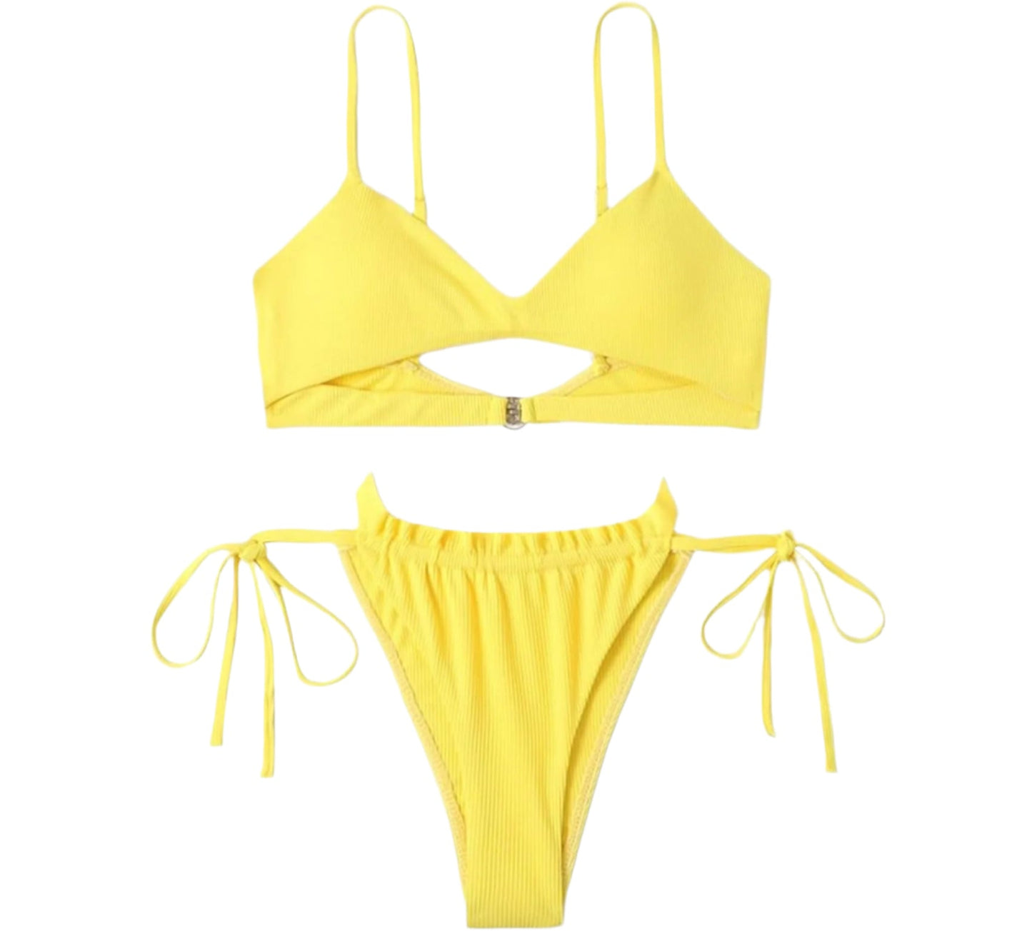 Bikini Detail Ring Woman with Sensual Cutouts – Elegant Boho Swimsuit for Beach