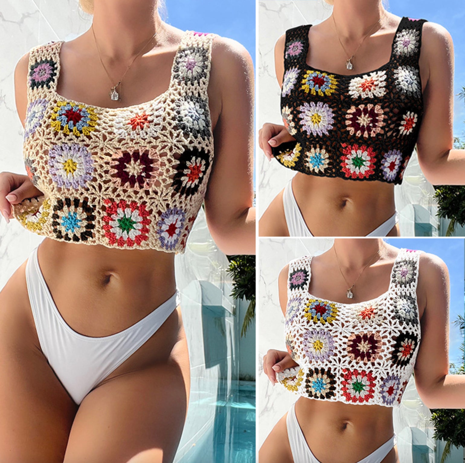 Bikini Floral à Fronces pour Femme – Maillot de Bain Élégant et Confortable, Slim Fit, Tissu Acrylique Durable, Idéal Plage et Piscine