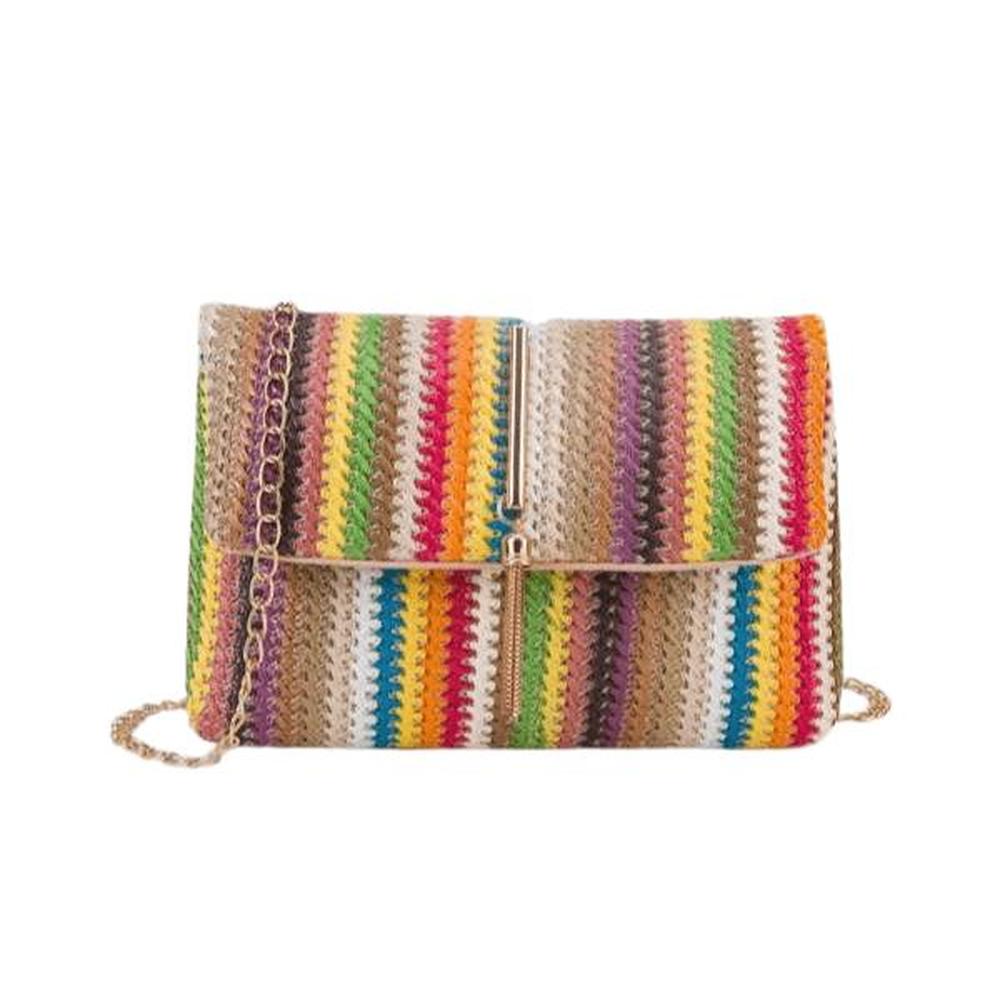Sac à Main Femme Multicolore avec Sangle Réglable – Dimensions 24x17x9 cm, Design Moderne et Élégant
