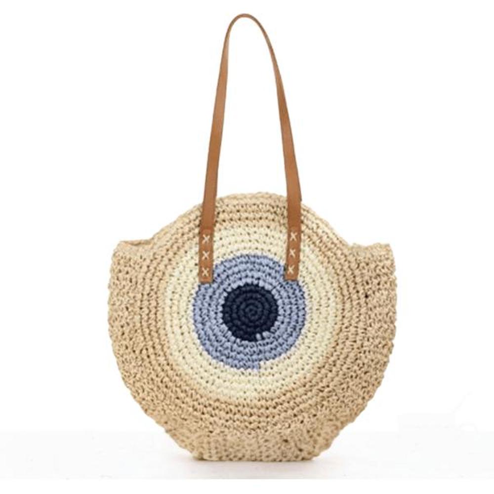 Sac à Bandoulière Femme en Paille Tressée – Élégant et Pratique pour Sorties Estivales, 30 x 2 x 43 cm