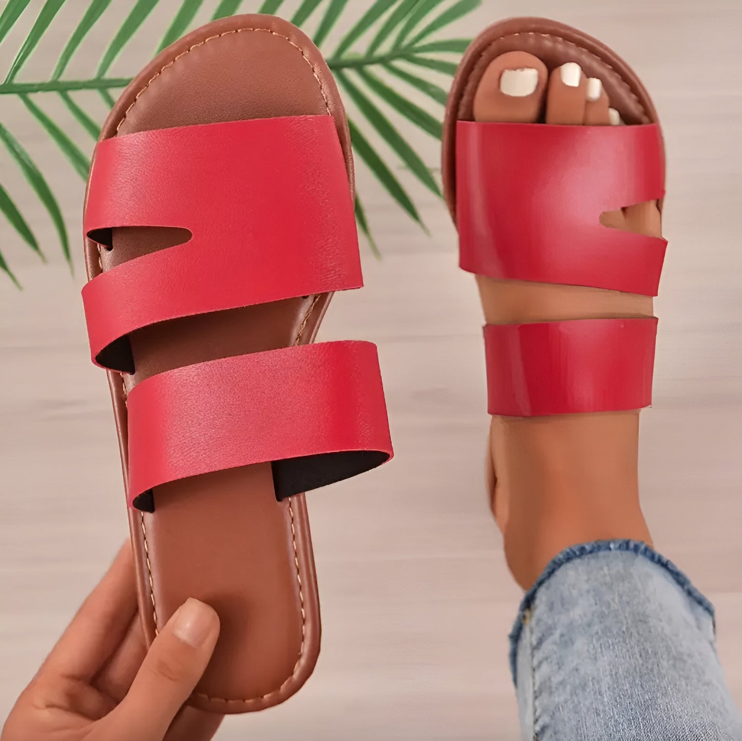 Women's Black Sandals Size 38 Synthetic Minimalist Summer Comfort