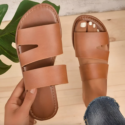 Women's Black Sandals Size 38 Synthetic Minimalist Summer Comfort