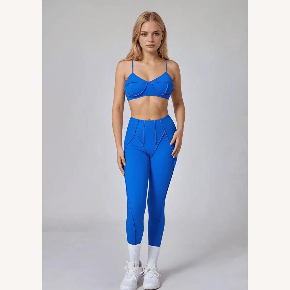 Variant image for Ensemble de Sport Femme Tendance avec Brassière Structurée et Legging Taille Haute - Confort et Style-7