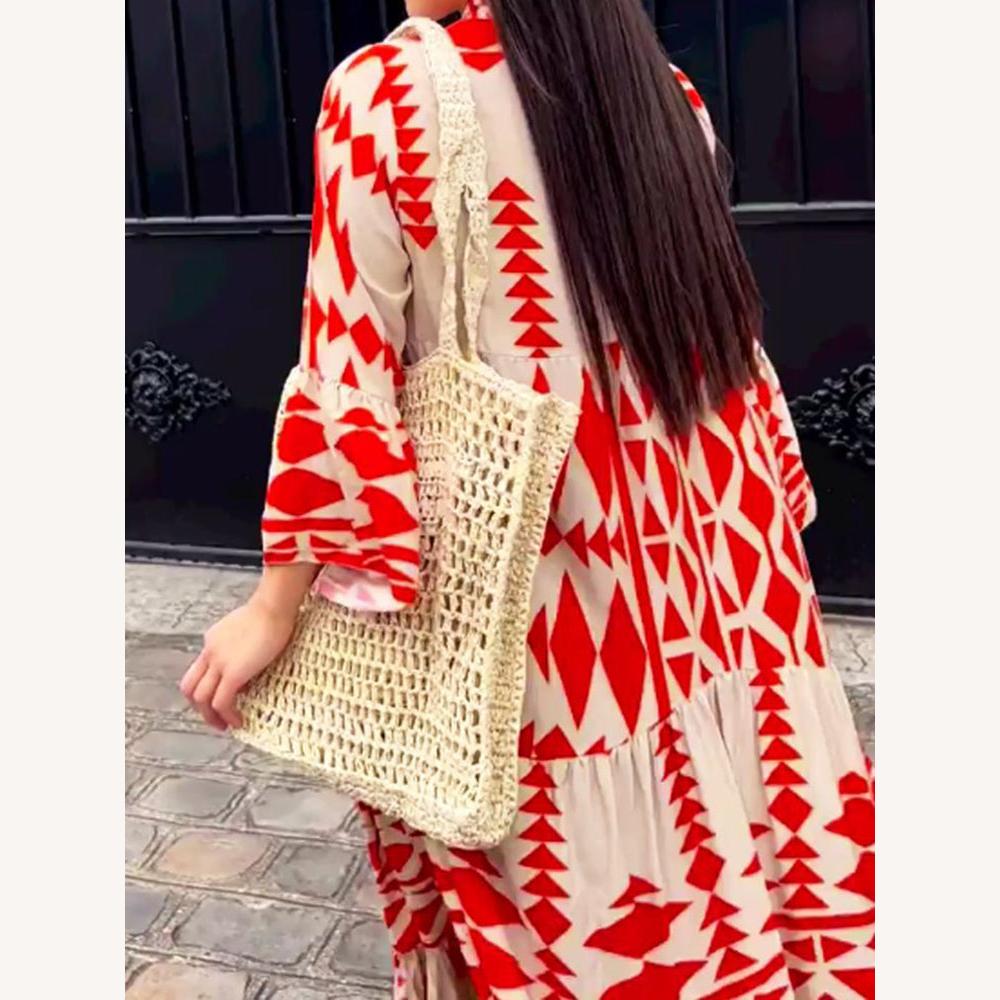 Robe Longue Aérée Femme en Matière Légère – Élégance Confort pour Été et Soirée