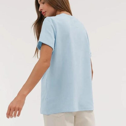 Men's T-Shirt in Soft Cotton – Round Neck, Straight Cut, Ideal for Casual and Office Look